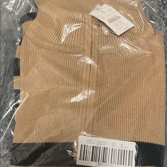 J. Crew Striped Half-Zip Sweater Pearl
Zipper Hazel Wood Blk Weekend - Picture 3 of 4